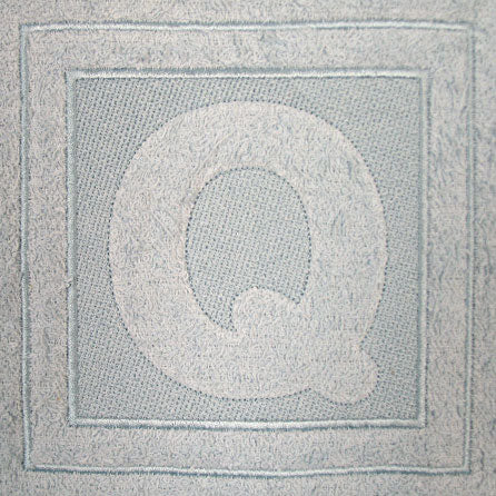 Block Letter Q - 7.8 Inch (Embossed)