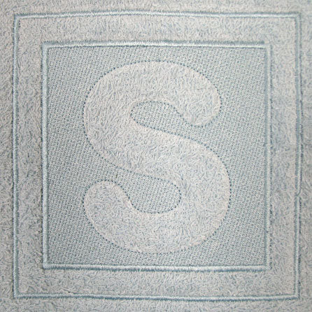 Block Letter S - 7.8 Inch (Embossed)