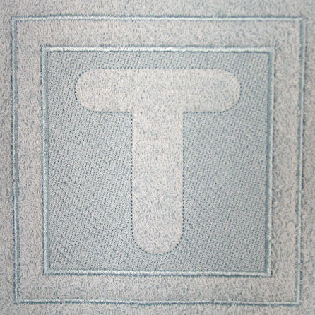 Block Letter T - 7.8 Inch (Embossed)