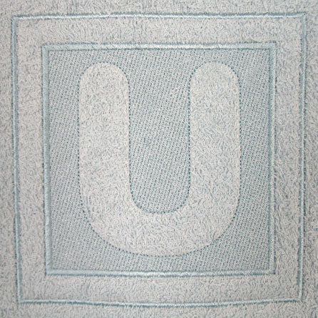 Block Letter U - 7.8 Inch (Embossed)