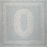Block Number 0 - 7.8 Inch (Embossed)