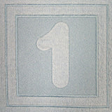 Block Number 1 - 7.8 Inch (Embossed)