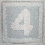 Block Number 4 - 7.8 Inch (Embossed)
