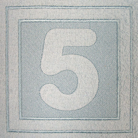 Block Number 5 - 7.8 Inch (Embossed)