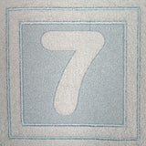 Block Number 7 - 7.8 Inch (Embossed)