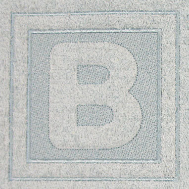 Block Letter B - 7.8 Inch (Embossed)