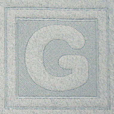 Block Letter G - 7.8 Inch (Embossed)