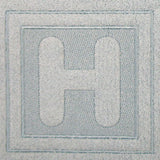 Block Letter H - 7.8 Inch (Embossed)