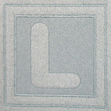 Block Letter L - 7.8 Inch (Embossed)