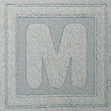 Block Letter M - 7.8 Inch (Embossed)