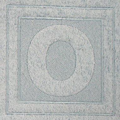 Block Letter O - 7.8 Inch (Embossed)