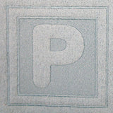 Block Letter P - 7.8 Inch (Embossed)