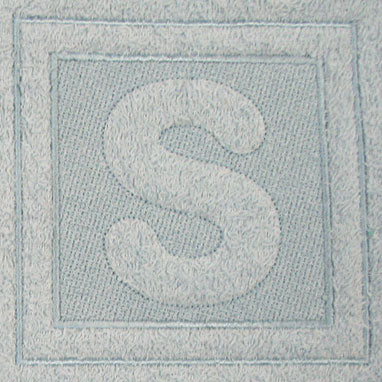 Block Letter S - 7.8 Inch (Embossed)