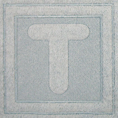 Block Letter T - 7.8 Inch (Embossed)