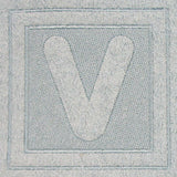 Block Letter V - 7.8 Inch (Embossed)