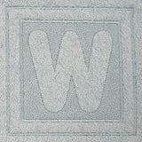 Block Letter W - 7.8 Inch (Embossed)