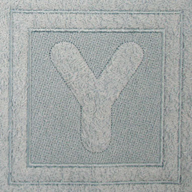 Block Letter Y - 7.8 Inch (Embossed)
