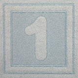 Block Number 1 - 7.8 Inch (Embossed)