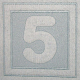Block Number 5 - 7.8 Inch (Embossed)
