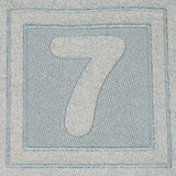 Block Number 7 - 7.8 Inch (Embossed)