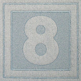 Block Number 8 - 7.8 Inch (Embossed)
