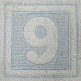 Block Number 9 - 7.8 Inch (Embossed)