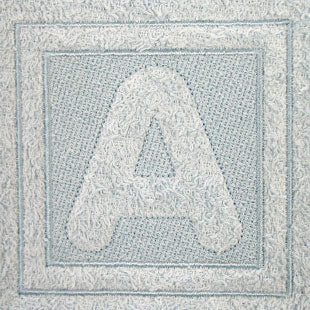Block Letter A - 4 Inch (Embossed)