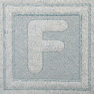 Block Letter F - 7.8 Inch (Embossed)
