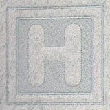 Block Letter H - 7.8 Inch (Embossed)