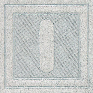 Block Letter I - 7.8 Inch (Embossed)