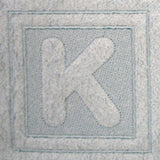 Block Letter K - 7.8 Inch (Embossed)