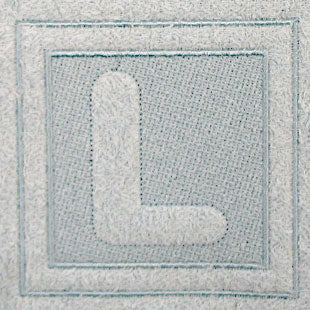 Block Letter L - 7.8 Inch (Embossed)