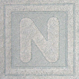 Block Letter N - 7.8 Inch (Embossed)