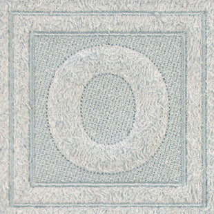 Block Letter O - 7.8 Inch (Embossed)