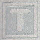 Block Letter T - 7.8 Inch (Embossed)