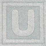 Block Letter U - 7.8 Inch (Embossed)