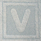 Block Letter V - 7.8 Inch (Embossed)