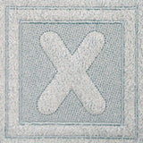 Block Letter X - 7.8 Inch (Embossed)