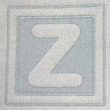 Block Letter Z - 7.8 Inch (Embossed)