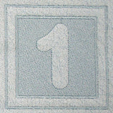 Block Number 1 - 7.8 Inch (Embossed)