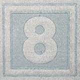 Block Number 8 - 7.8 Inch (Embossed)