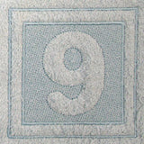 Block Number 9 - 7.8 Inch (Embossed)