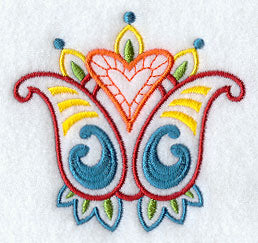 Proper Paisley Flower Accent