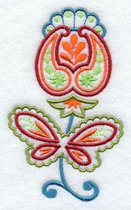 Pleasant Paisley Flower