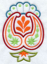 Pleasant Paisley Flower Accent