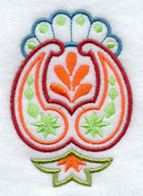 Pleasant Paisley Flower Accent