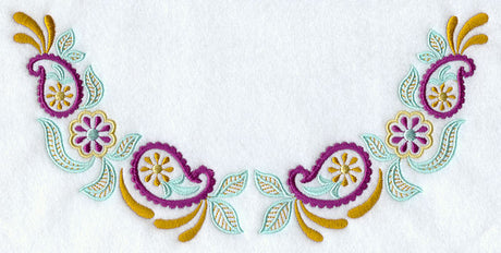 Daisy Paisley Neckline (Crewneck)