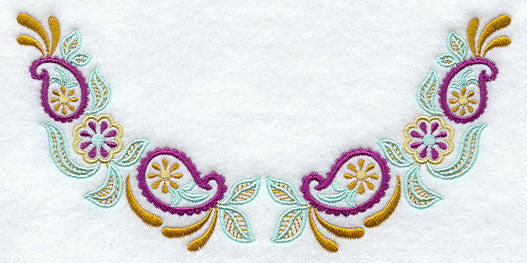 Daisy Paisley Neckline (Crewneck)