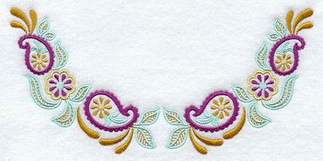 Daisy Paisley Neckline (Crewneck)