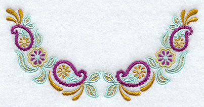 Daisy Paisley Neckline (Crewneck)